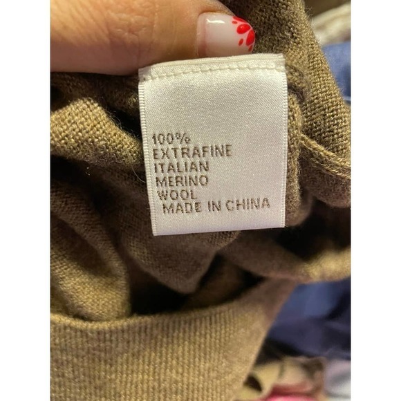 Peter Millar Brown Sleeveless Pullover 100% Wool Vest - Picture 5 of 5